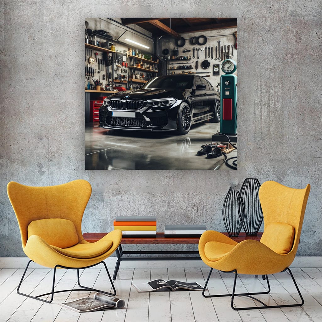 BMW M5 in Garage - Ultimate Performance and Style