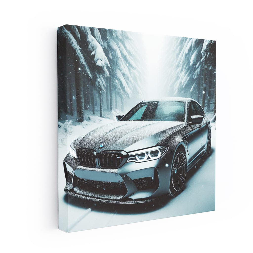 Bmw M5 Snowfall Wall Art