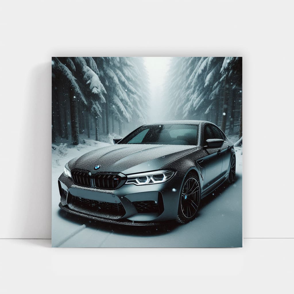 Bmw M5 Snowfall Wall Art