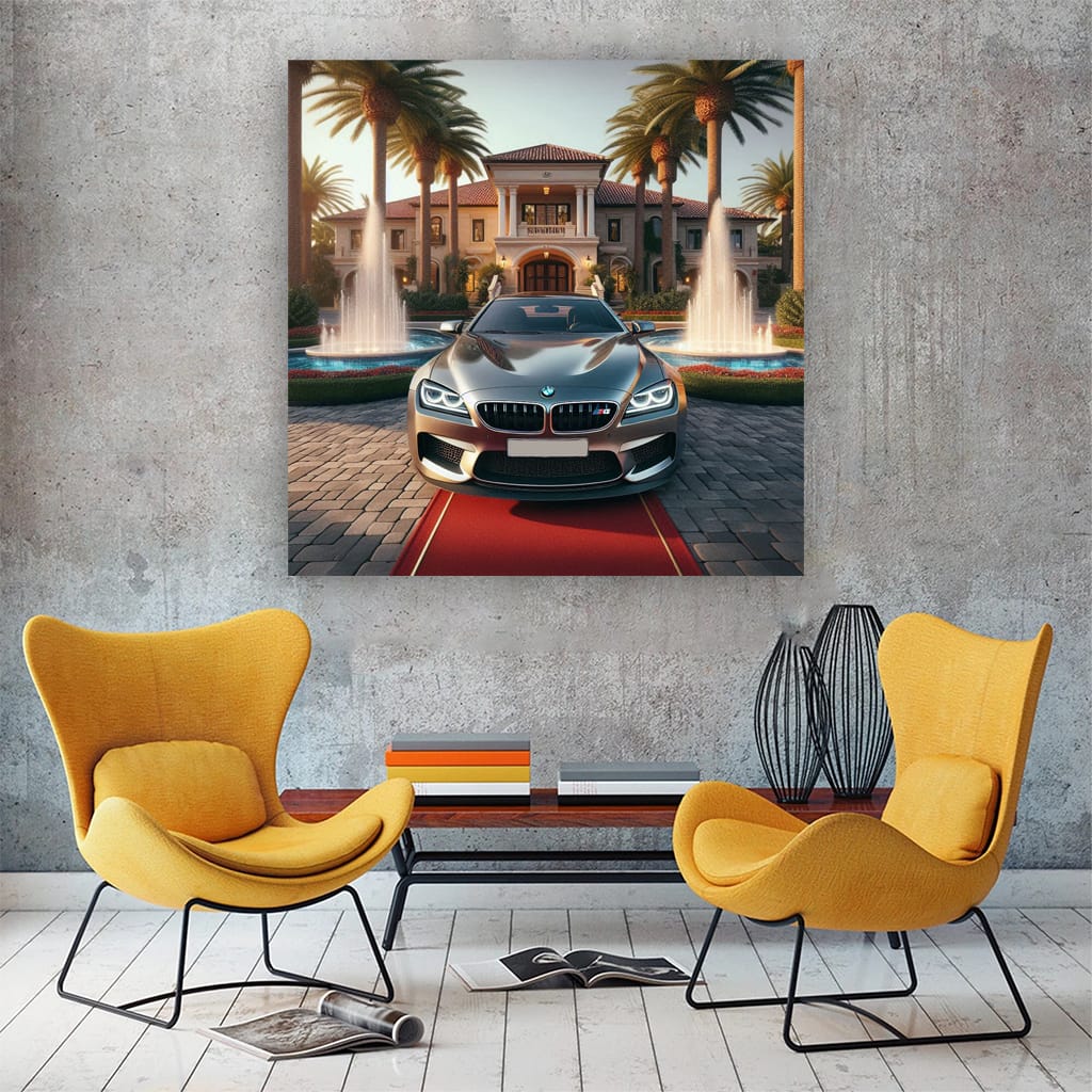 Bmw M6 Gray Luxury Li Wall Art