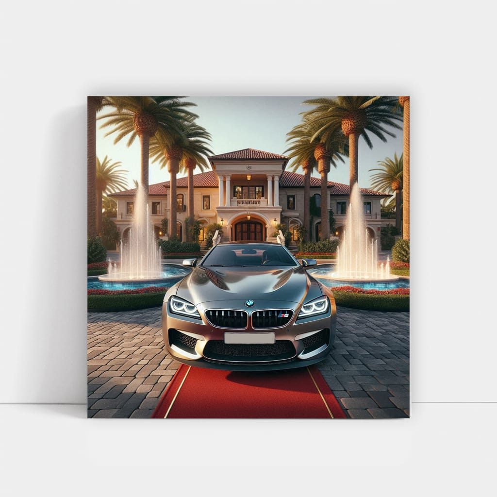 Bmw M6 Gray Luxury Li Wall Art