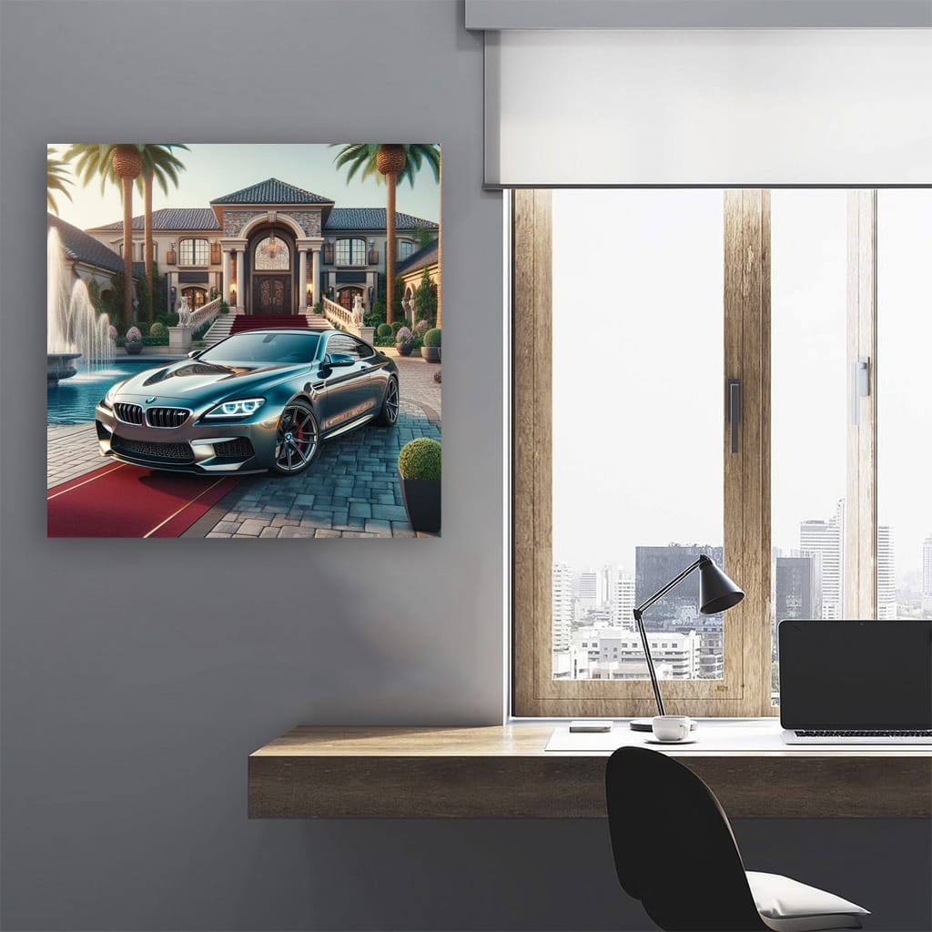 Bmw M6 Gray Luxury Life Wall Art