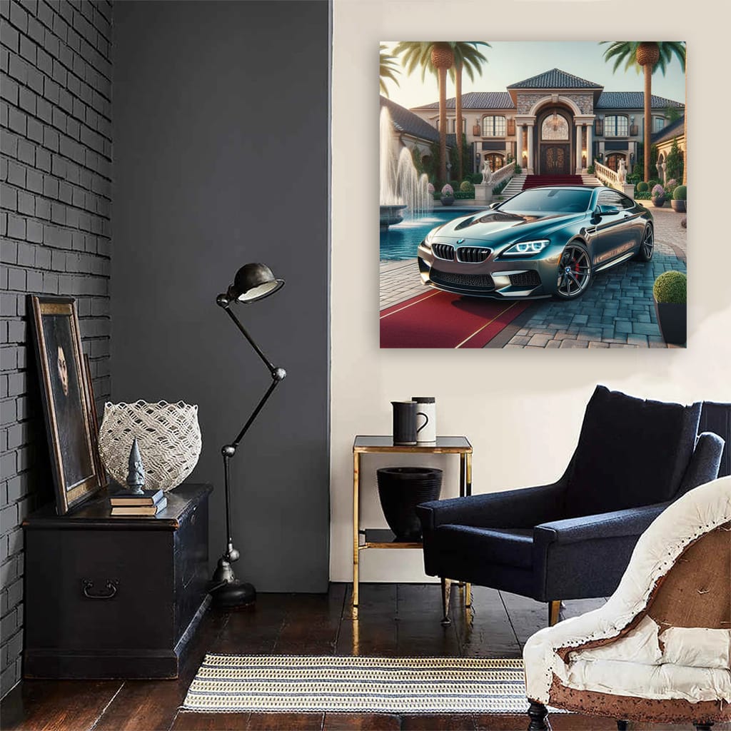 Bmw M6 Gray Luxury Life Wall Art