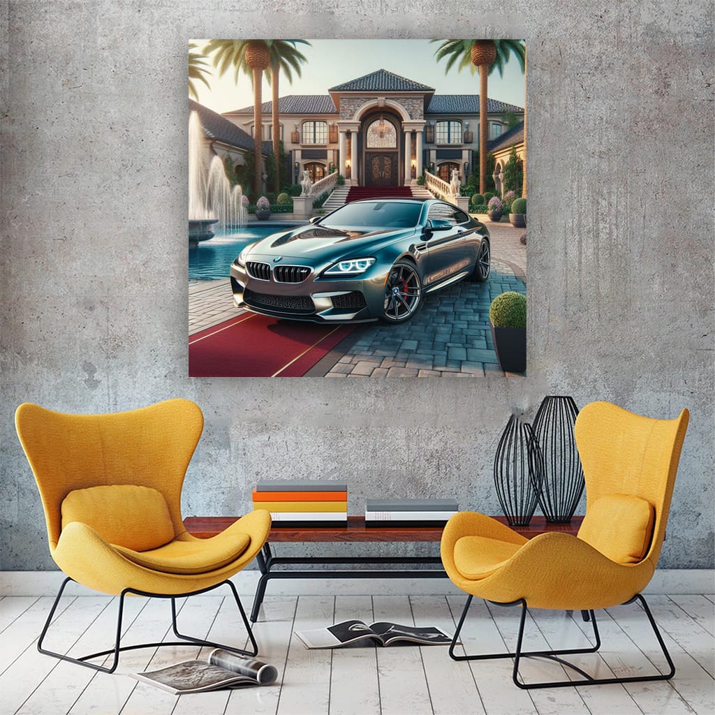 Bmw M6 Gray Luxury Life Wall Art