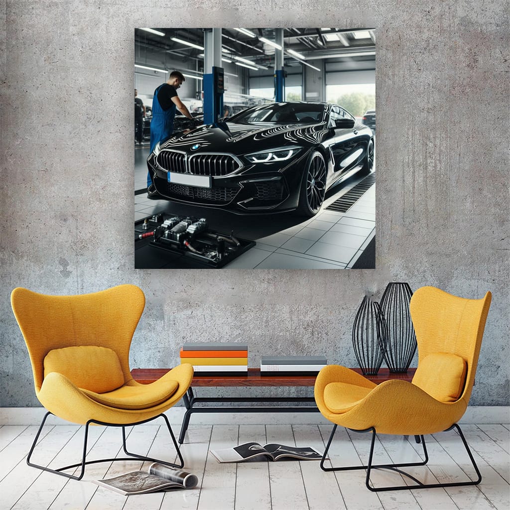 Bmw M8 Garage Wall Art