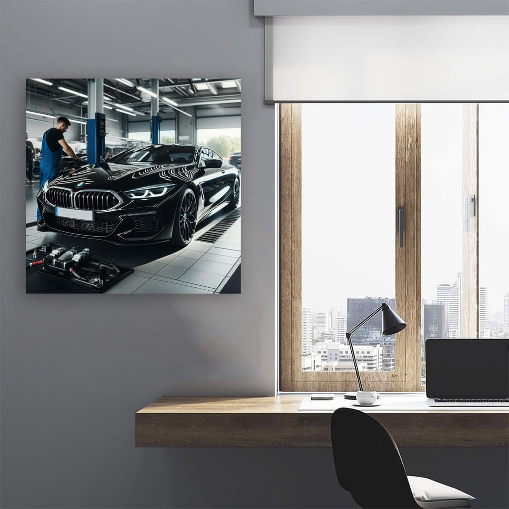 Bmw M8 Garage Wall Art