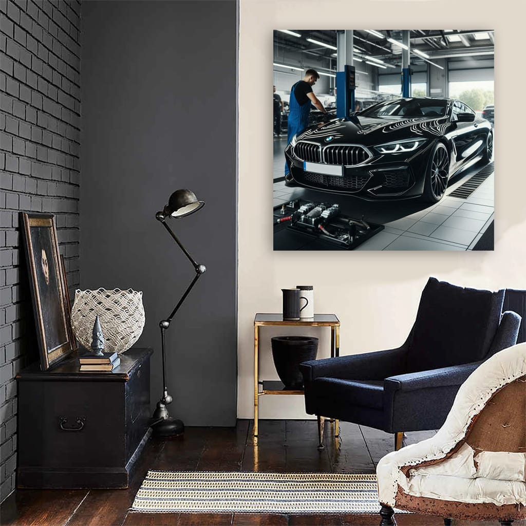 Bmw M8 Garage Wall Art