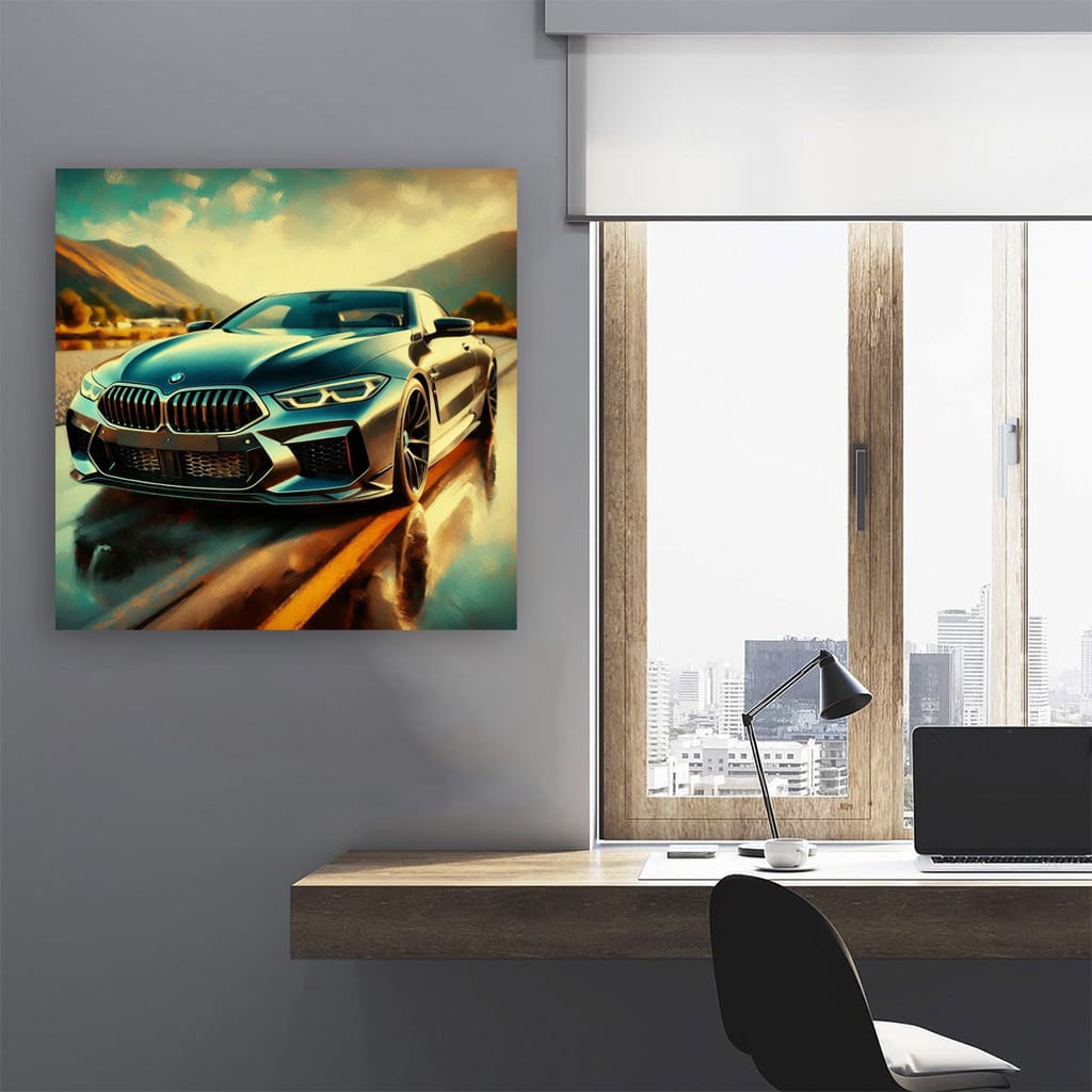 Bmw M8 Impressionism Wall Art