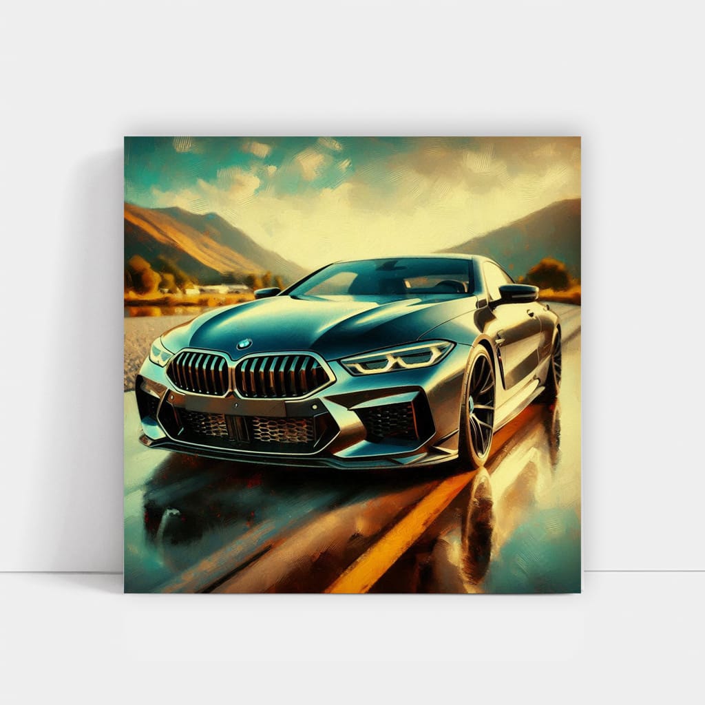 Bmw M8 Impressionism Wall Art