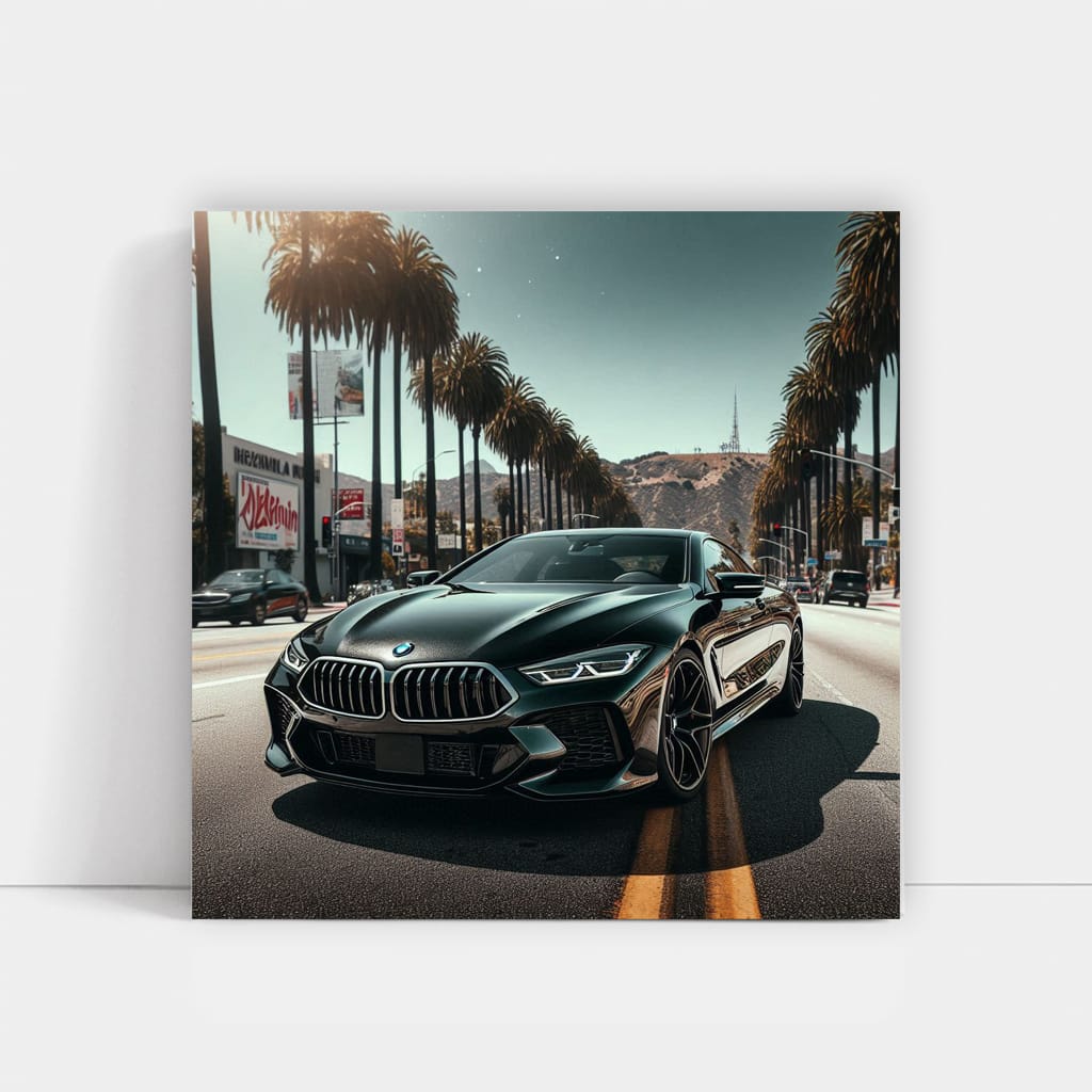 Bmw M8 Los Angel Wall Art