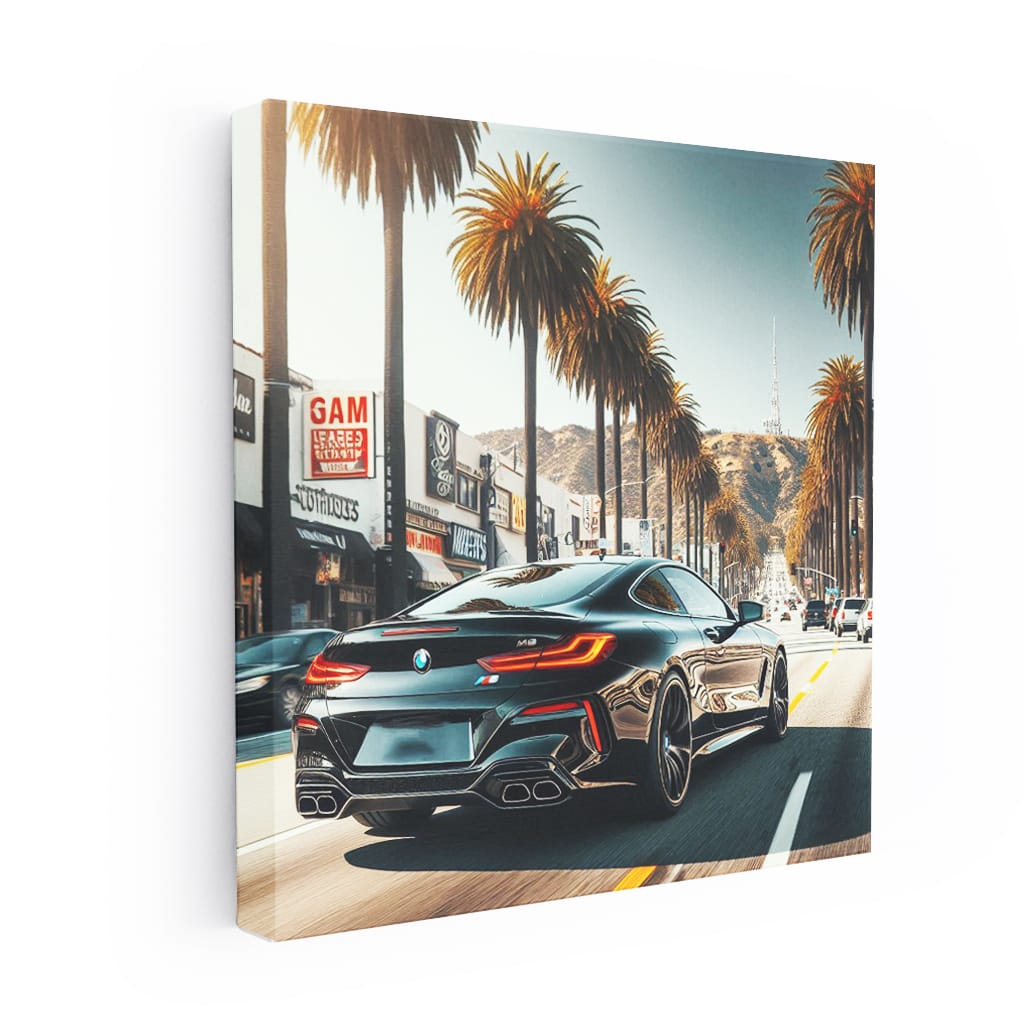 Bmw M8 Los Angeles Wall Art