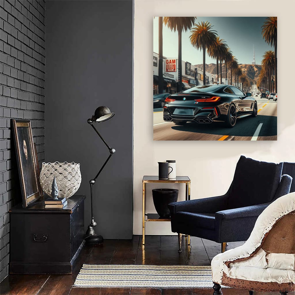 Bmw M8 Los Angeles Wall Art