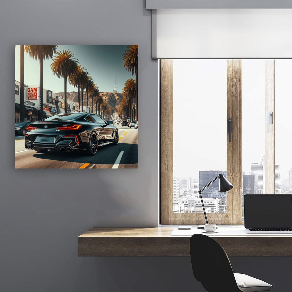 Bmw M8 Los Angeles Wall Art