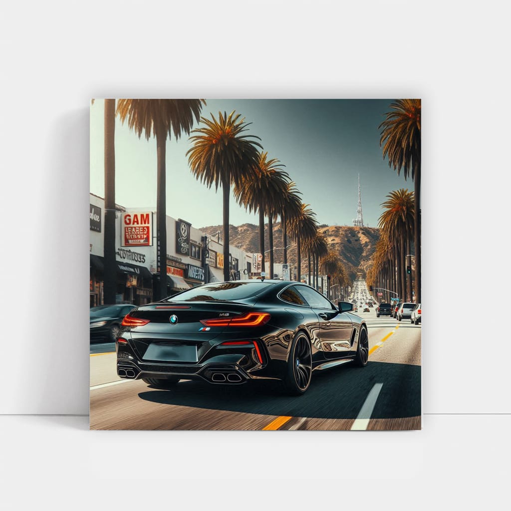 Bmw M8 Los Angeles Wall Art