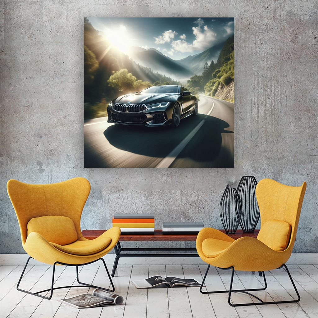 Bmw M8 Road Wall Art