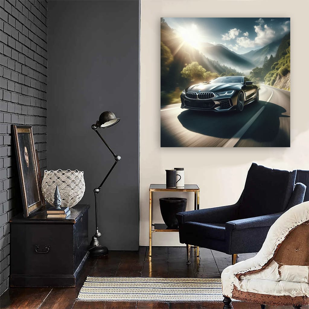 Bmw M8 Road Wall Art