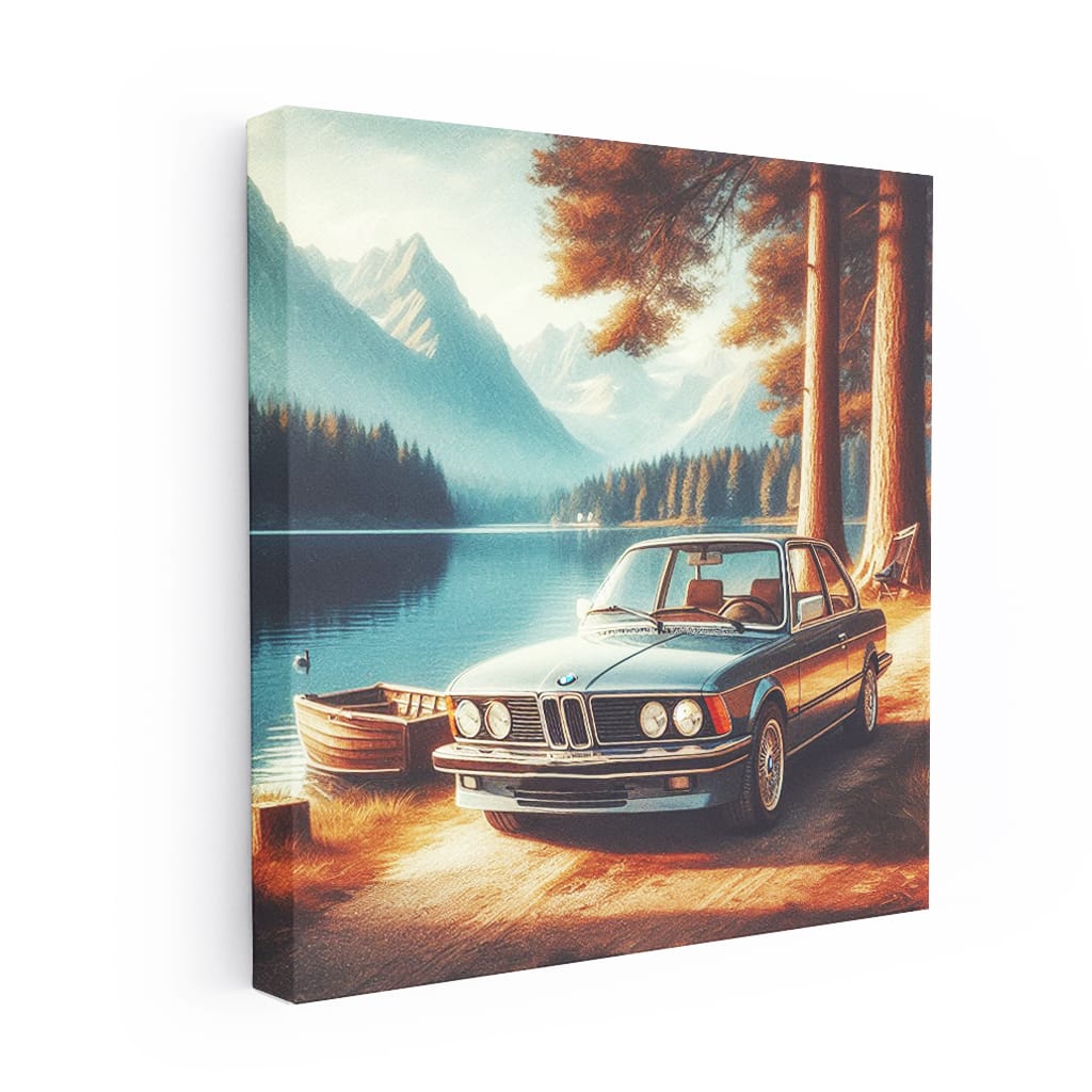 Bmw Old Coupe La Wall Art