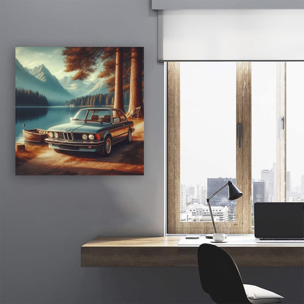 Bmw Old Coupe La Wall Art