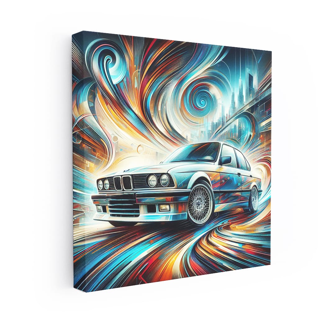 Bmw Old Absctra Wall Art