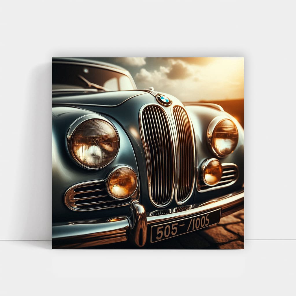 Vintage BMW Hood - Classic Retro Style Elegance