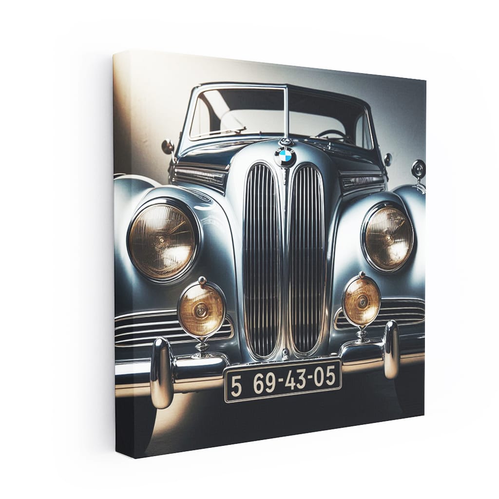 Bmw Old Retro Hood Wall Art