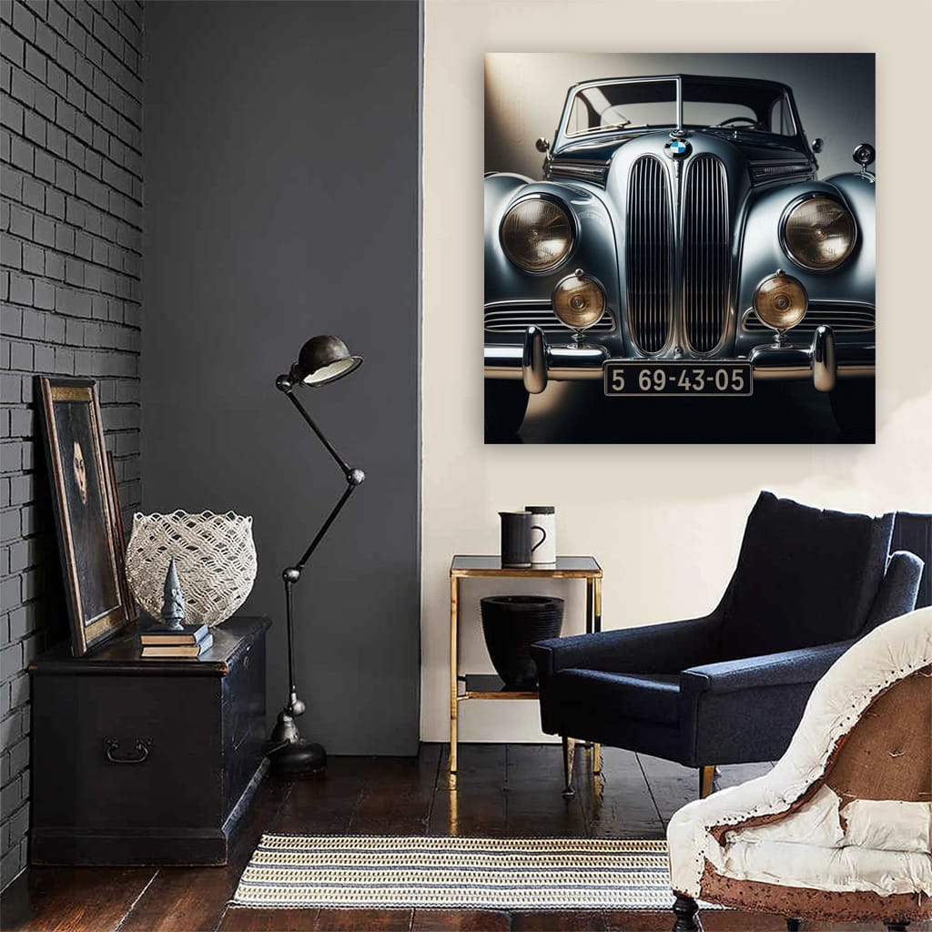 Vintage BMW Hood - Classic Retro Style for Car Enthusiasts