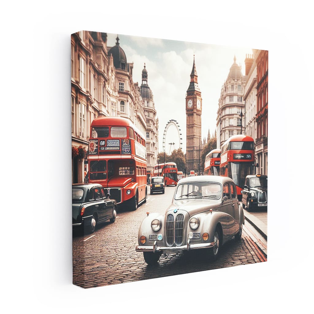 Bmw Old Retro Lond Wall Art