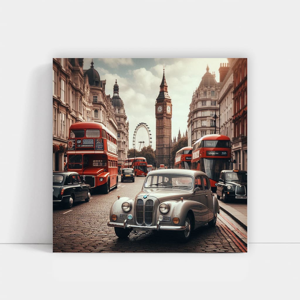 Bmw Old Retro Lond Wall Art