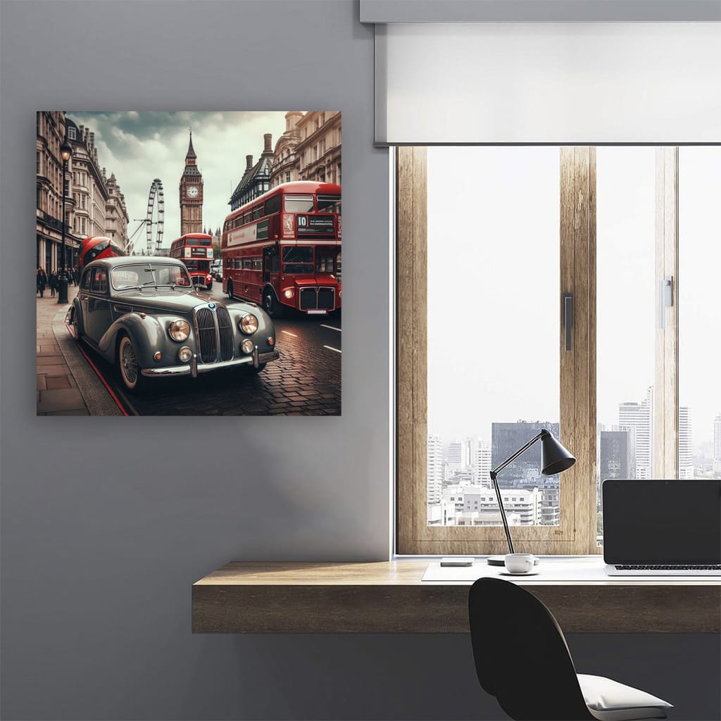 Bmw Old Retro London Wall Art