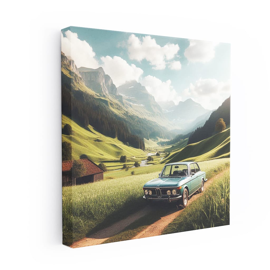 Bmw Old Retro Valley Wall Art