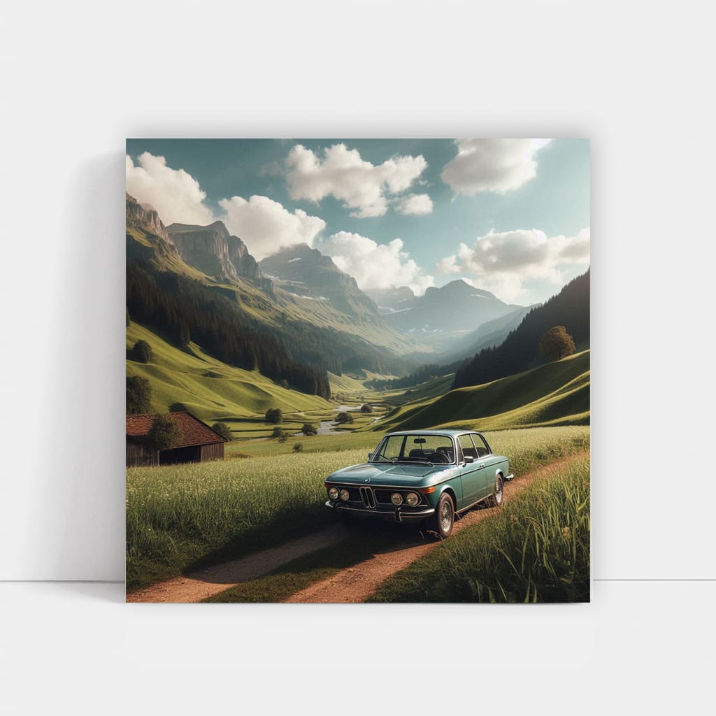 Bmw Old Retro Valley Wall Art