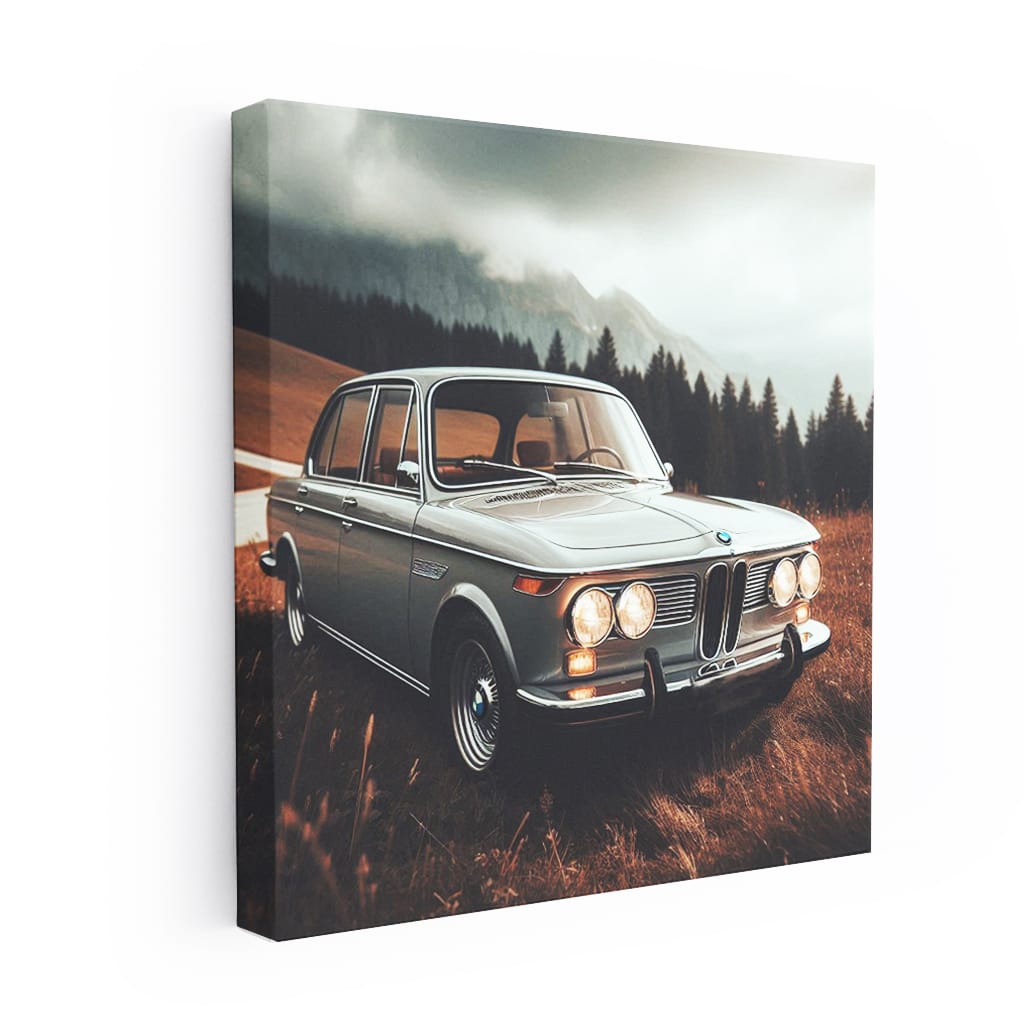 Bmw Retro Gray Natu Wall Art