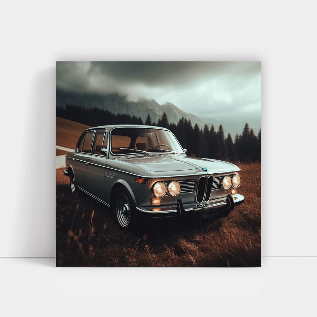 Bmw Retro Gray Natu Wall Art