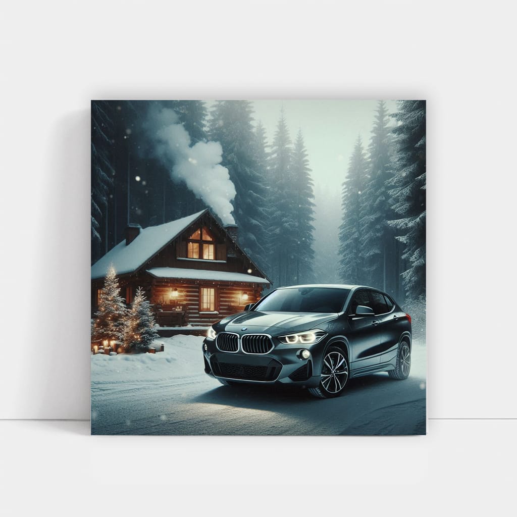 Bmw X2 Wint Wall Art