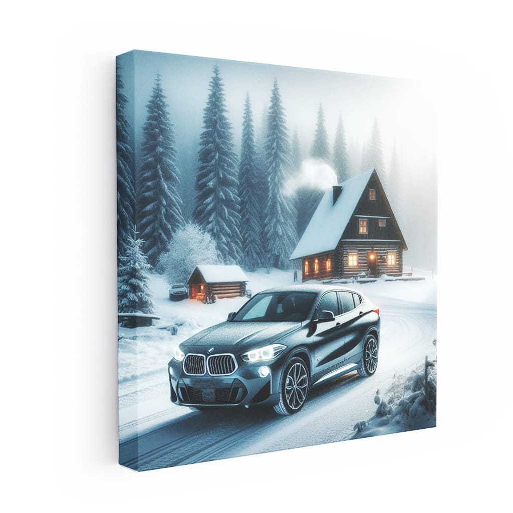 Bmw X2 Winter Wall Art