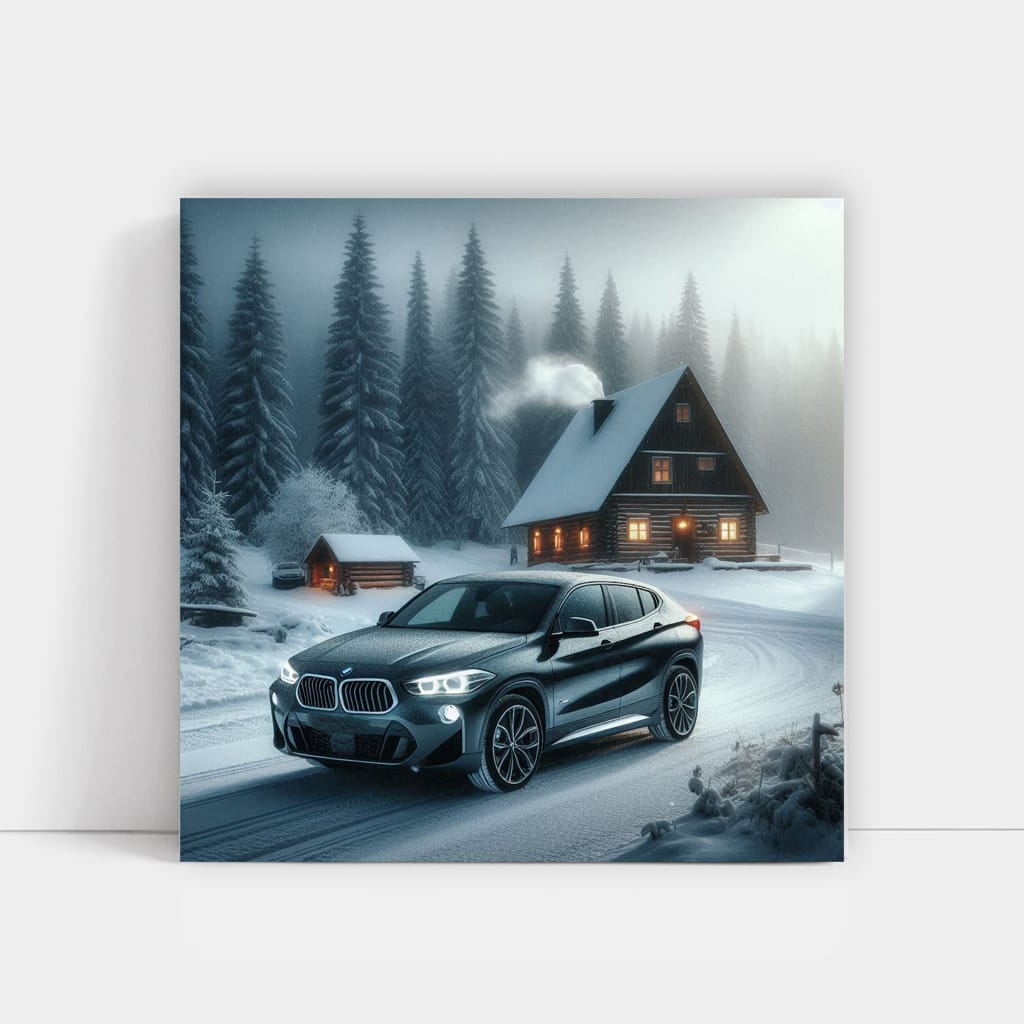 Bmw X2 Winter Wall Art