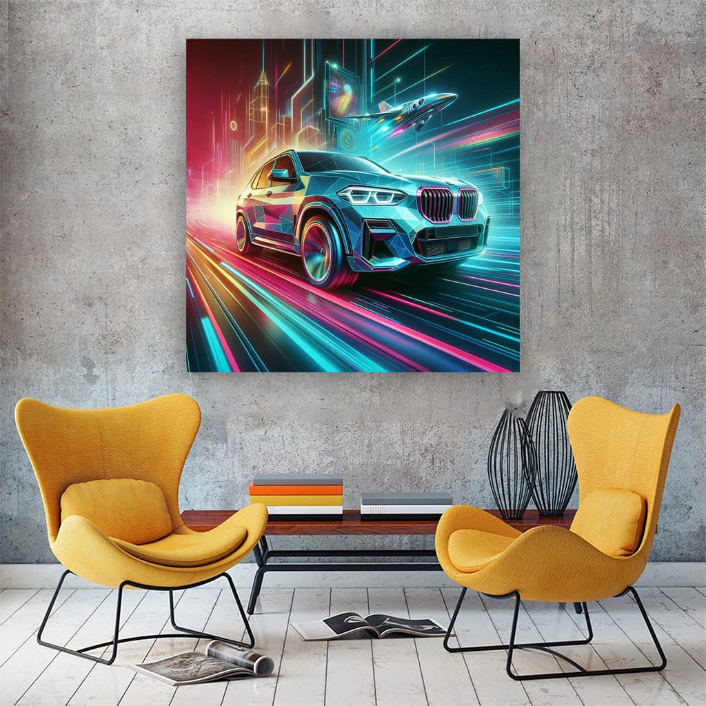 Bmw X3 Absctra Wall Art