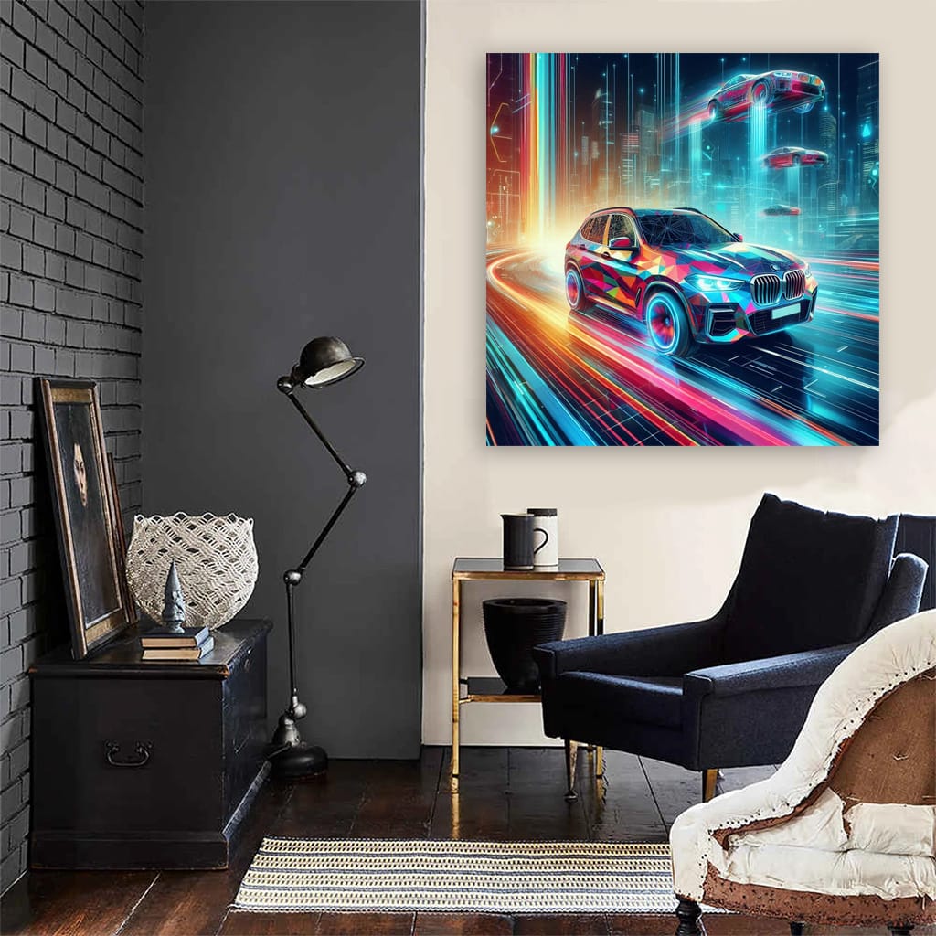 Bmw X3 Absctract Wall Art