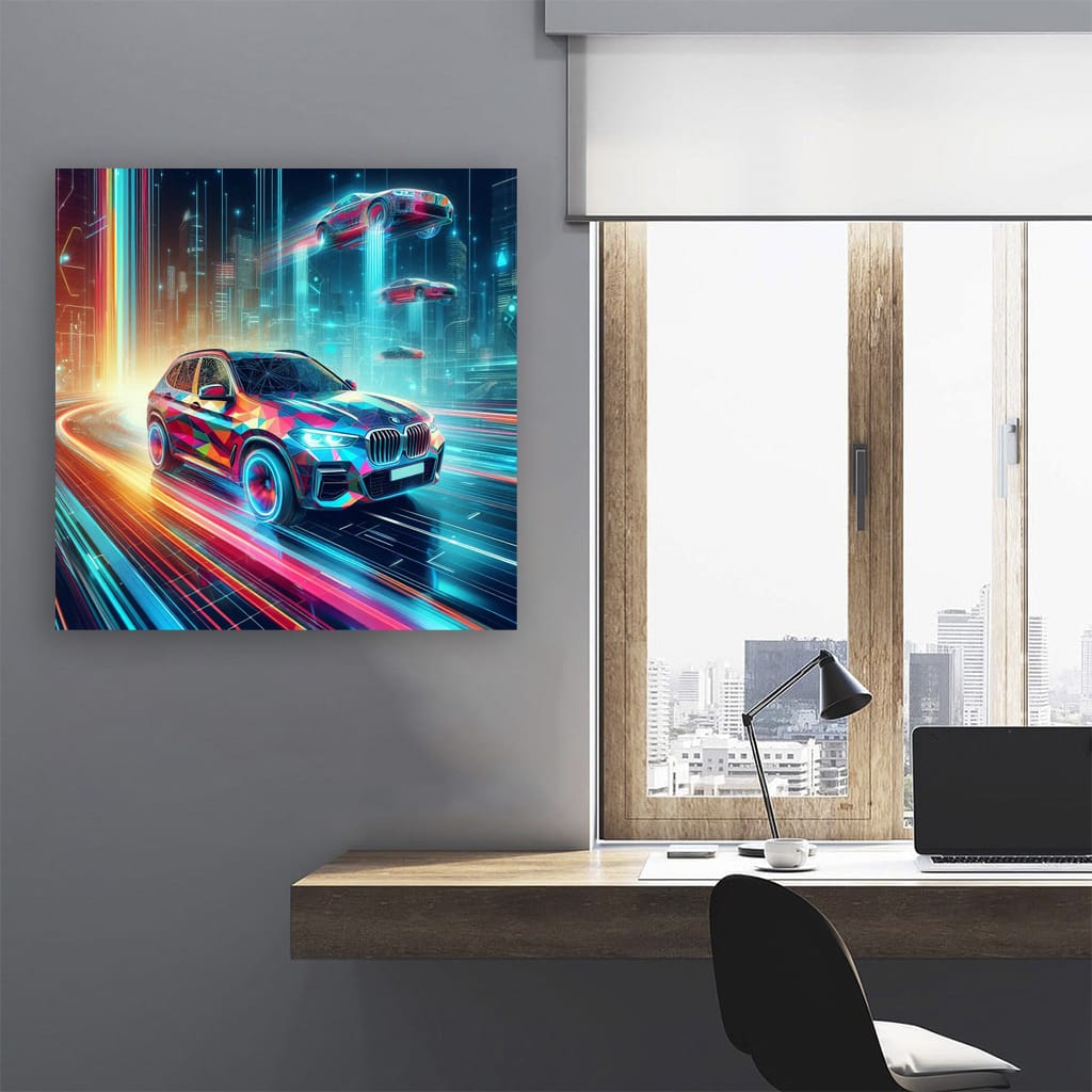 Bmw X3 Absctract Wall Art