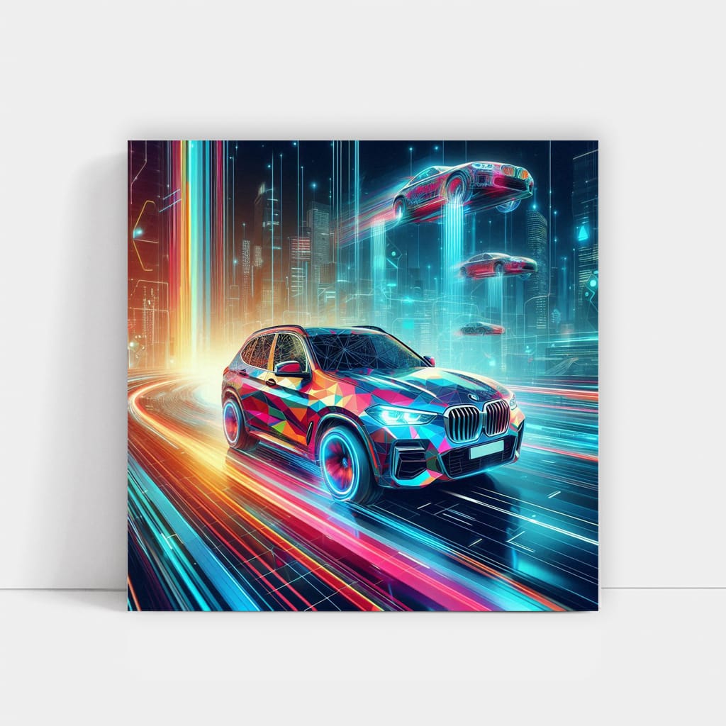 Bmw X3 Absctract Wall Art