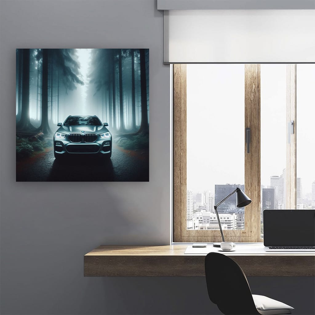 Bmw X3 Fog Wall Art