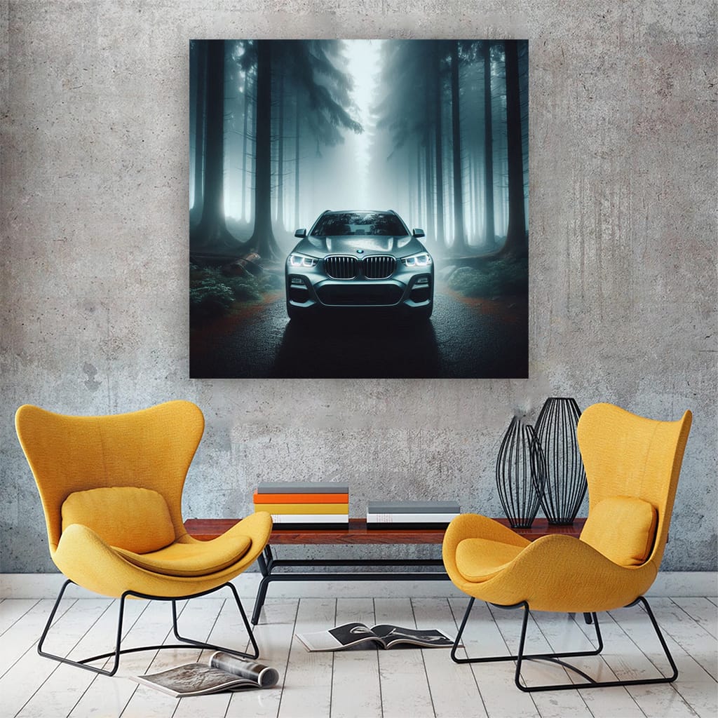 Bmw X3 Fog Wall Art