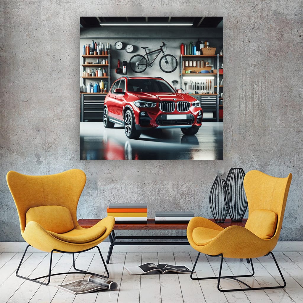 Bmw X3 Garage Wall Art