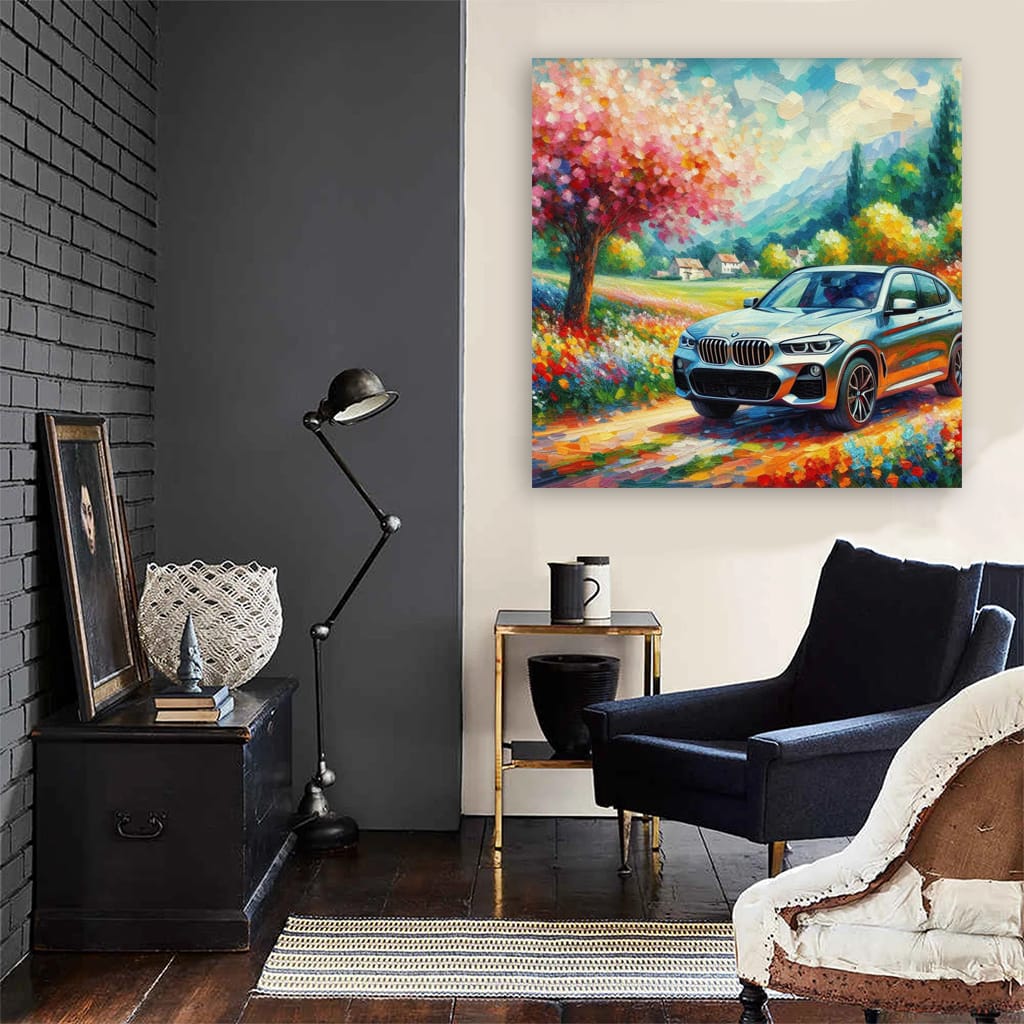 BMW X3 in Impressionist Style - Bold Elegance on Wheels