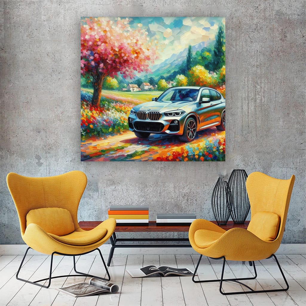 BMW X3 in Impressionist Style - Bold Elegance on Wheels
