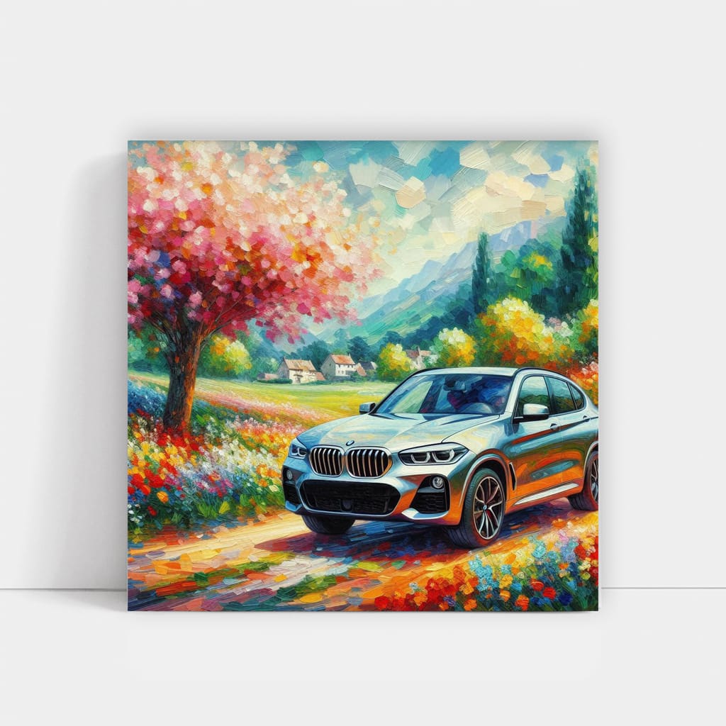 BMW X3 in Impressionist Style - Bold Elegance on Wheels