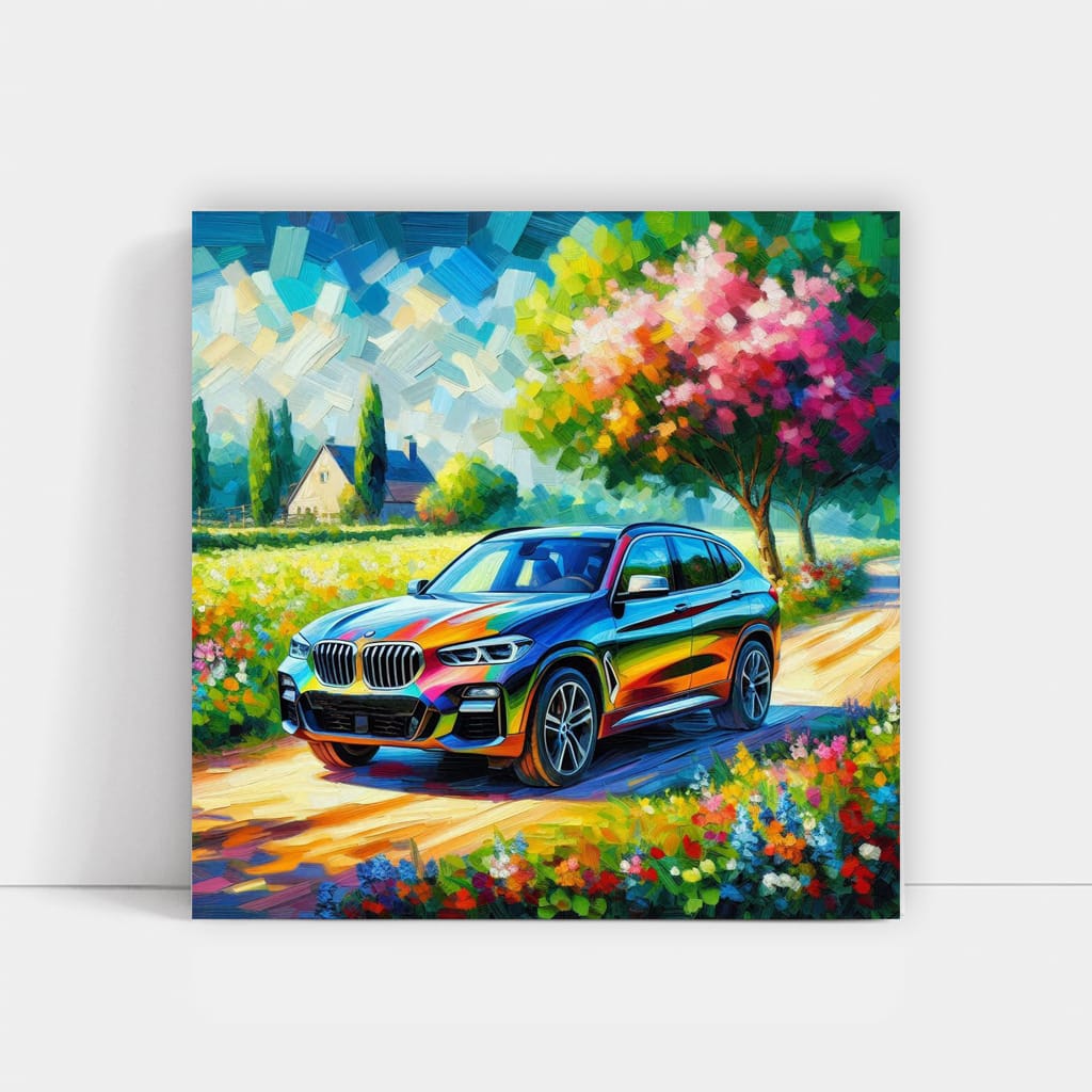 Bmw X3 Impressionism Wall Art