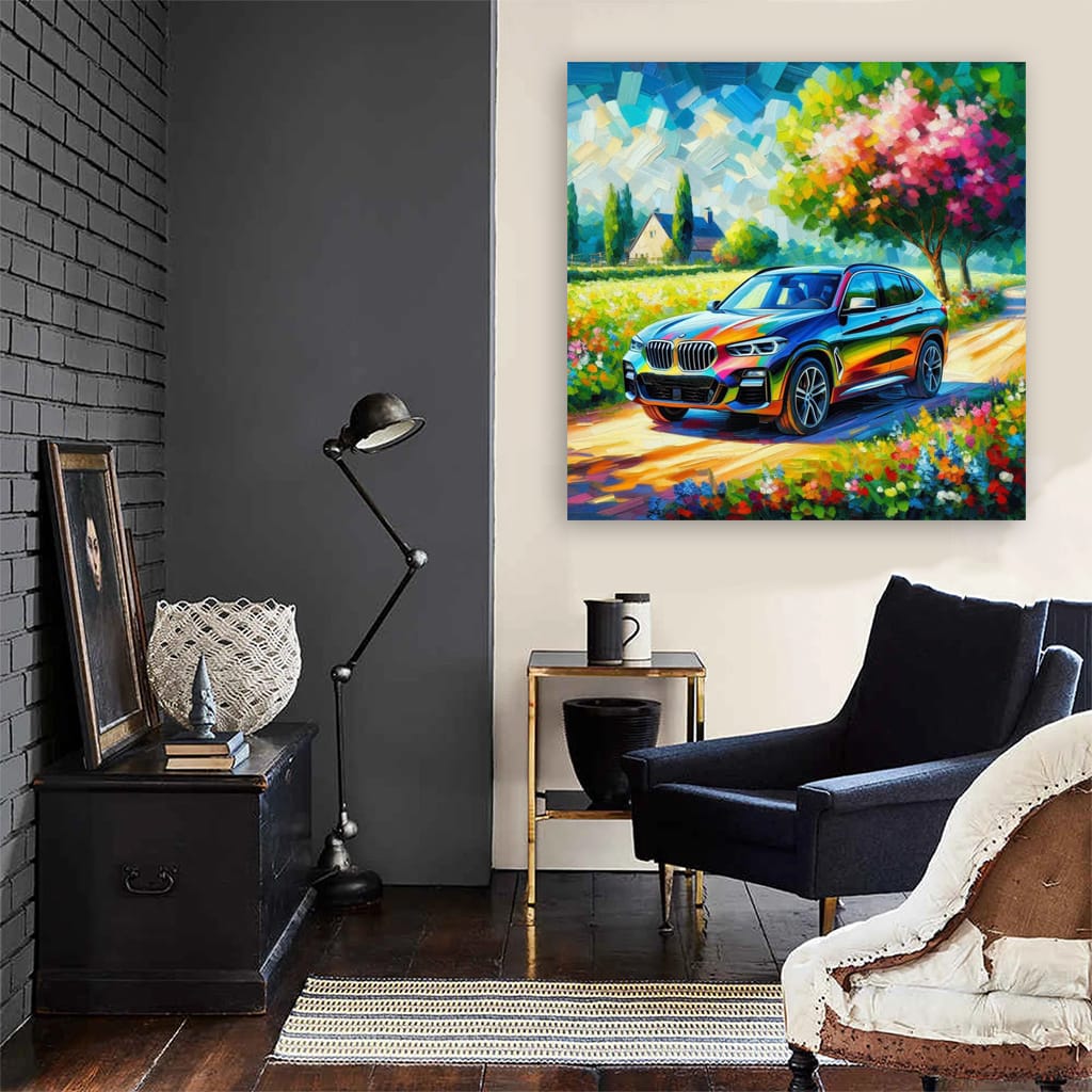 Bmw X3 Impressionism Wall Art