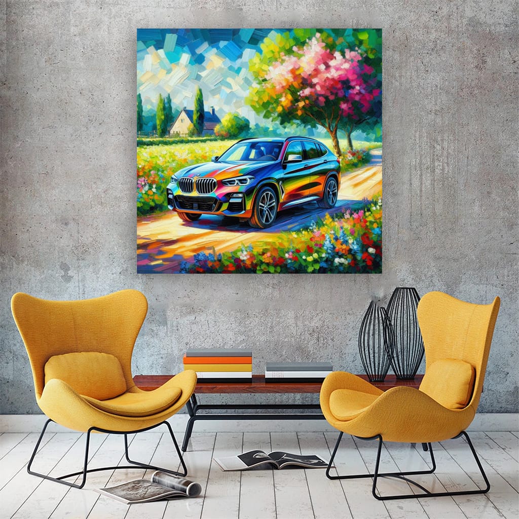 Bmw X3 Impressionism Wall Art