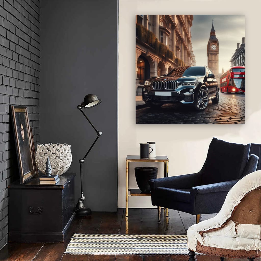 London Black BMW X3 - Sleek Urban Elegance